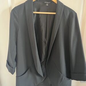 Banana Republic Women’s Black Open Front Blazer Size 10 Regular Work Wear Office
